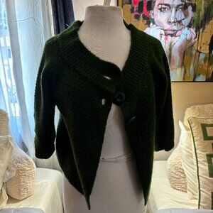 Green carol kose cardigan size L
